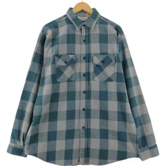 古着 70~80年代 ファイブブラザー Five Brother バッファローチェック 長袖 ヘビーネルチェックシャツ メンズXL相当/eaa533132