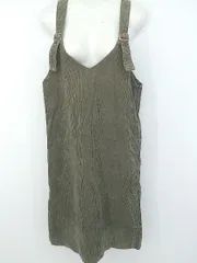 ◇ SENSE OF PLACE by URBAN RESEARCH コーデュロイ 膝下丈 ジャンパースカート サイズF カーキ系 レディース P  【中古】 【1305060003466】
