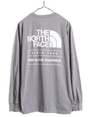 【お得なクーポン配布中!】 ノースフェイス 両面 プリント 長袖 Tシャツ メンズ M / The North Face アウトドア  ロンT プリントT ロゴT バックプリント クルーネック