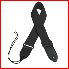 【早発送】cs 高耐久 2枚合わせ ギター ベース ストラップ ブラック