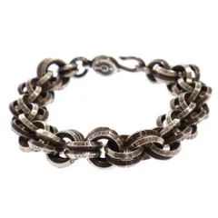 【超極美品】クロムハーツ RINKAN鑑定済 ダブルBリング ブレスレット CHROME HEARTS クロムハーツ DOUBLE B RING ダブルBリング