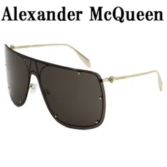 アレキサンダー マックイーン Alexander McQueen AM0313S 001 サングラス アジアンフィット UVカット 紫外線カット レディース グレー ゴールドのサムネイル
