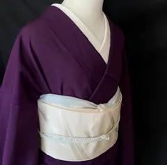 直売特注本日️結城紬の濃いこげ茶の単衣きもの。作家物、170迄。 着物・浴衣