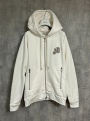 MONCLER フード付きホワイトパーカー MONCLER（モンクレール） CARDIGAN パーカー ボアジャケット ジップ