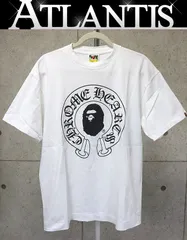 銀座店 クロムハーツ A BATHING APE コラボTシャツ メンズ スクロール