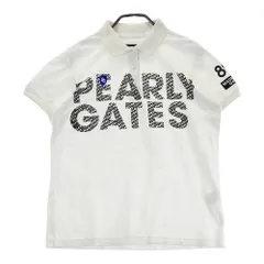 サイズ：2 PEARLY GATES パーリーゲイツ  半袖ポロシャツ ロゴ  ホワイト系 [240101535990] ゴルフウェア レディース ストスト