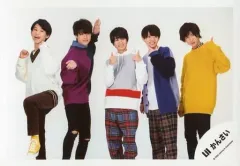 【中古】生写真(ジャニーズ) Lil かんさい/集合(5人)/横型・膝上・衣装白・黄色・緑・紫・横並び・ポーズ・背景白/「関ジュ 夢の関西アイランド 2020 in 京セラドーム大阪 ～遊びにおいでや!満足 100%～」グッズオフショット/公式生写真