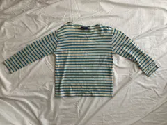 SAINT JAMES  セントジェームス 白×青ボーダーカットソー