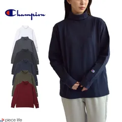 チャンピオン Champion ロングTシャツ タートルネックロングスリーブTシャツ メンズ レディース ユニセックス 綿100％ 春 秋 冬 M L XL C3-Y435 	370 ネイビー