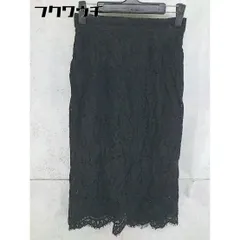◇ nano universe ナノ ユニバース サイドジップ 膝下丈 タイト スカート サイズF ブラック レディース 【中古】 【1102100012378】