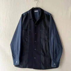 美品 田中オム⭐️コムデギャルソンオム 長袖カットソー 異素材ドッキング L相当 美品 田中オム⭐️コムデギャルソンオム 長袖カットソー 異素材