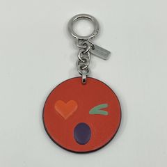 Coach コーチ ウィンク絵文字 キーホルダー オレンジ