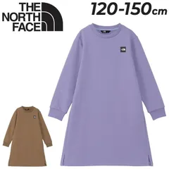 送料無料 ノースフェイス キッズ ワンピース スウェット 120-150cm 女の子 THE NORTH FACE ガールズ スモールボックスロゴ 長袖 裏毛 スエット ワンピ 子供服 クルーネック 無地 子ども キッズウエア アウトドア カジュアル こども 
