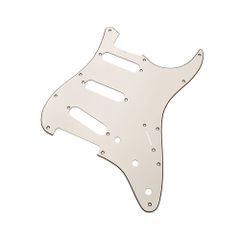 YJB PARTS ST'65 ストラト用ピックガード エイジドホワイト3Ply インチ 日本製