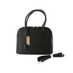 2WAY ラウンドトートバッグ ショルダー A4サイズ ブラック