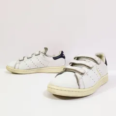 人気ブランド◎【adidas】アディダス スニーカー ローカット シューズ BY9191 StanSmith スタンスミス ベルクロ マジックテープ オリジナルス トレフォイルロゴ ネイビー ホワイト 白 レディース サイズ 22.5cm /M34693HH