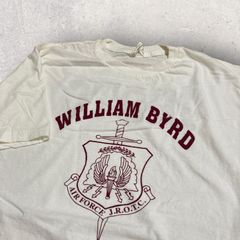 US古着 Bay Island William ウィリアム バード Byrd Air Force JROTC Tシャツ XL ホワイト