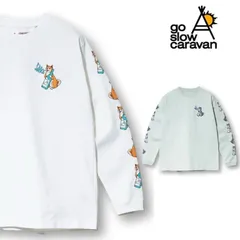 新品 ゴースローキャラバン go slow caravan 長袖 Tシャツ ティーシャツ 長袖Tシャツ トップス 柴犬と晩酌 柴犬 シバイヌ しばいぬ ユニセックス メンズ レディース 白 ホワイト ミント
