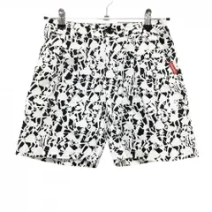 ルコックゴルフ ショートパンツ 白×黒 総柄  レディース 7(S) ゴルフウェア le coq sportif
