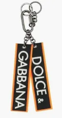 ドルチェ&ガッバーナ キーリング　オレンジ　ブラック　ビッグサイズ