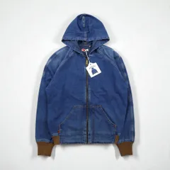 LEVI'S VINTAGE CLOTHING ( LVC ) デニム フーデッドジャケット ジップパーカー M  オレンジタブ ORANGE TAB HOODED JACKET A2217-0000 未使用品 TALONジップ デカ五角形 ARCHIVES