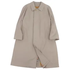 美品 バーバリー ロンドン BURBERRY LONDON コート ライナー付き ステンカラーコート バルマカーンコート コットン アウター メンズ 90-165-4(S相当) ベージュ