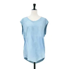 【美品】ARCHI アーキ Tシャツ ブルー サイズ:M / 24春夏 ノースリーブ Tシャツ / PLANT DYEING SLEEVE-LESS T-SHIRTS / 天然染め コットン / 日本製 / トップス カットソー 半袖【レディース】【中古】のサムネイル