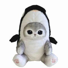 mofusand モフサンド ぽてたま ぬいぐるみ シャチにゃん グレー ぢゅの SNS 猫 シャチ