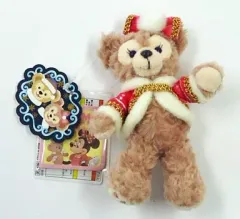 【中古】ぬいぐるみ シェリーメイ(カラー・オブ・クリスマス) ぬいぐるみバッジ 「クリスマス・ウィッシュ2014」 東京ディズニーシー限定