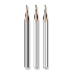 Cleqee スクエア エンドミル 刃径2mm × 刃長5mm × 全長50mm × 軸径4mm 4枚刃 TiAlNコート 超硬 スクエア エンドミル 加工用カッター 高精度 汎用精密加工 3個セット