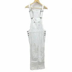 k■リー/LEE ホワイトデニムオーバーオール サロペット オールインワン【M】白/LADIES■129【中古】