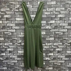 【used items】　【Sugar spoon】　シュガースプーン　レディース　ワンピース　スカート　ジャンパースカート　ロング　グリーン　フリーサイズのサムネイル