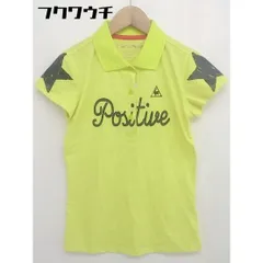 ◇ le coq sportif ルコックスポルティフ 半袖 ポロシャツ サイズM イエロー系 レディース  【1109150014475】