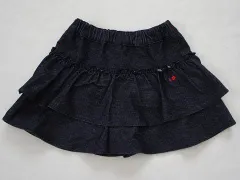 ファミリア familiar アウトレット 子供服 女の子 90cm ベビー服 キュロット スカート 紺 春 夏 秋 ★4 ボトムス ガールズ 女児 キッズ ベビー 【中古】 ユーズド リサイクル こども