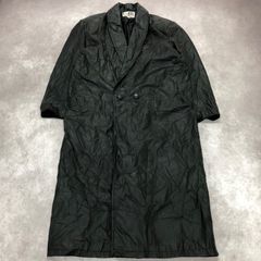 G-III ジースリー アウター ジャケット レザーコート 革コート フロントボタン ロング丈 襟付き 古着 USED ヴィンテージ VINTAGE