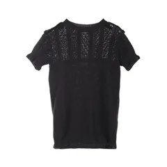シャネル CHANEL ニット ココマークボタン P53630 ブラック コットン ニット レディース Used Aのサムネイル