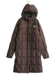 【お得なクーポン配布中!】 US企画 ノースフェイス ロング ダウン コート レディース M / The North Face アウトドア パーカー ジャケット キルティング 600フィル 茶