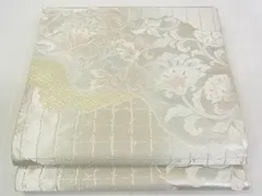 西陣-服部織物謹製」 こはく錦製造元 正絹 最高級品 袋帯