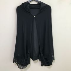 made by Stars　メイドバイスターズ　羽織って簡単 接触冷感ＵＶ対策！ フード付き アレンジボレロストール　ブラック