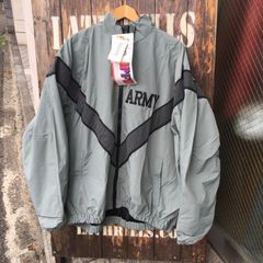 【US ARMY】IPFU Training Jacket アメリカ陸軍 フィジカルトレーニング用 初期モデル ナイロンジャケット ミリタリー◆Size:US-XL-S