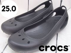 【クロックス】CR11215 レディース フラットシューズ ブラック 25㎝ 250514W018