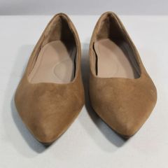 女性用　パンフス　25㎝　スエード　薄茶