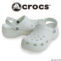 正規取扱店 クラシック プラットフォーム クロッグ ウィメン Crocs クロックス サンダル レディース 厚底 春 夏 秋 21 22 23 24 25 26 27cm  206750 ミント ティント 3YF Mint Tint