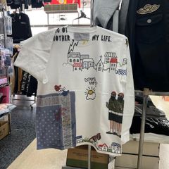 残り1点‼️XL あり‼️STEER steer ステア⚫︎長袖　ロンT ロングTシャツ　ホワイト　ojisan バンダナ