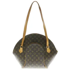 LOUIS VUITTON (ルイヴィトン) モノグラム エリプスショッピング ハンドバッグ ブラウン PVCレザー M51128