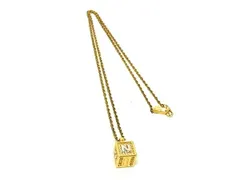 ■美品■ NINA RICCI ニナリッチ ラインストーン ネックレス ペンダント アクセサリー レディース ゴールド系 DG8643