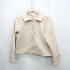 ◇ ⊇ axes femme アクシーズファム 長袖 コート サイズF ベージュ系 レディース E  【1410290018262】