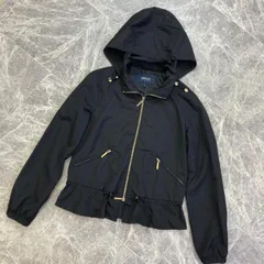【中古】 ARMANI JEANS （アルマーニジーンズ） ﾌﾘﾙ ﾅｲﾛﾝ ﾌﾞﾙｿﾞﾝ ｼﾞｬｹｯﾄ 38 レディース衣類 Black ブラックのサムネイル