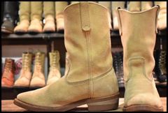 【9E 良品 06年】レッドウィング 8156 スエード ペコス ホーソーン タンラフアウト ベージュ プルオン ブーツ redwing pecos HOPESMORE【FF461】