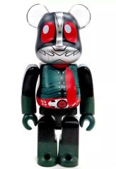 [중고] 트레이딩 피겨 [시크릿 3] HERO 뒷면(신·가면 라이더/가면 라이더 제2호) [BE@RBRICK-베어브릭- 시리즈 46]